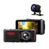 3.16 Inch Dual Lens Image 1080P Hidden Wide Angle Driving Recorder Dash Cam Car DVR Camera Support Reversing(with Rear Camera,None) view 1