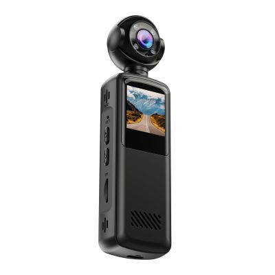 PUSOKEI 1080P FHD Action Camera, WiFi Sports Camera with 1.5" Screen, 180 Rotatable Lens, Night, 140 Wide Angle, Recording, Built in Mic, IP65 Water Proof
