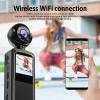 PUSOKEI 1080P FHD Action Camera, WiFi Sports Camera with 1.5" Screen, 180 Rotatable Lens, Night, 140 Wide Angle, Recording, Built in Mic, IP65 Water Proof view 3
