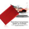 2.5 Inch SATA USB 3.0 SSD Enclosure, External Hard Drive Case for Laptop, Aluminum Alloy Shell with High Speed 6Gbps Transfer, Plug and Play for SSD up to 2TB, Compatible (Red) view 4