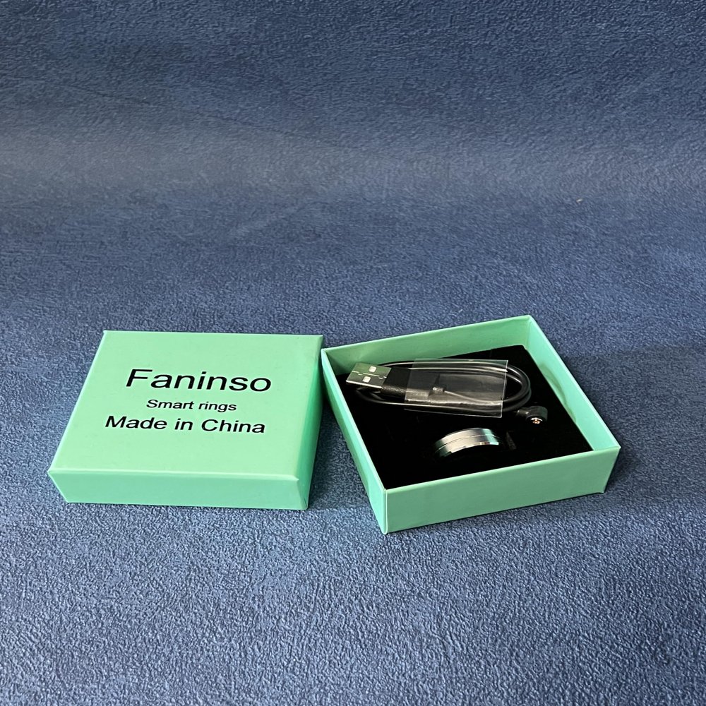 Faninso Smart Rings, Fitness Tracker Ring with Heart Rate, Sleep Monitoring, Step Counting, 5ATM Waterproof for iOS & Android (Silver 9)