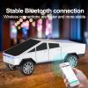 WSTER Solar-Powered car-Shaped Bluetooth Speaker, Portable Wireless Stereo, high-Definition Sound Quality, TWS Dual-Ear Pairing, Truck-Shaped Speaker, Suitable for Home, Office and Gift (Silver) view 2