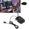 IHSNAP Computer Microphone USB RGB Light, Adjustable Gooseneck Noise Reduction Microphone, 360 Degrees USB Microphone for Gaming Meeting Recording, Compatible with PC Laptop Tablet (Gaming) view 3