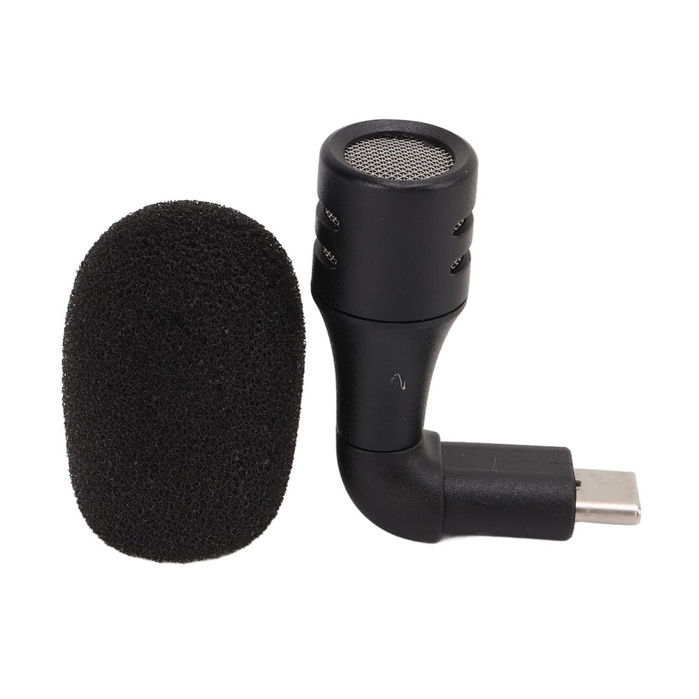 CHICIRIS 90 Angle Plug Mini Microphone Good Sound Quality Omnidirectional High Sensitivity Mic for Voice Chat Type C Interface Device