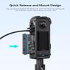 aMagisn Quick Release Plastic Frame Cage for Insta360 X4, Magnetic Mount with External Interface, Lightweight ABS Protective Frame view 2