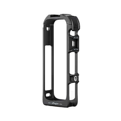 aMagisn Quick Release Plastic Frame Cage for Insta360 X5, Magnetic Mount with Cold Shoe & 1/4 Screw, Horizontal & Vertical Shooting Support, ABS Protective Case