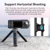 aMagisn Quick Release Plastic Frame Cage for Insta360 X5, Magnetic Mount with Cold Shoe & 1/4 Screw, Horizontal & Vertical Shooting Support, ABS Protective Case view 2