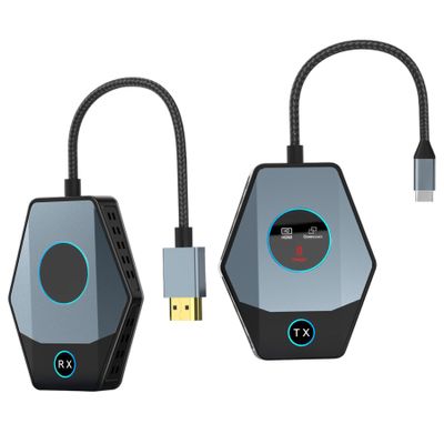 Wireless HDMI Transmitter and Receiver 1080P, Wireless HDMI 4K, Type C Transmitter, Plug & Play, for Streaming Video from Laptop, iPhone, iPad to TV, Projector, Monitor 50m