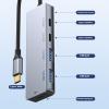 Aluminum USB C Hub with 100W PD 10Gbps Transfer 2X USBC 2X USBA Ports Compact for Laptop Phone & Tablets Aluminum USB C Hubs view 3