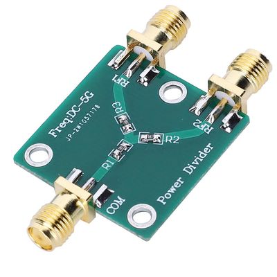 Pssopp RF Power Splitter, 2 Way Power Divider Module 1 to 2 DC 5G SMA K Connector for Communication Satellite Applications, Low Insertion Loss 6dB Attenuation