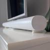 for Sonos Arc Stand, Riser Base with Multiple Height Options, Soundbar Elevator for TV with Non-Slip Feet, Tool-Free Setup(2pcs) (30mm White) view 2
