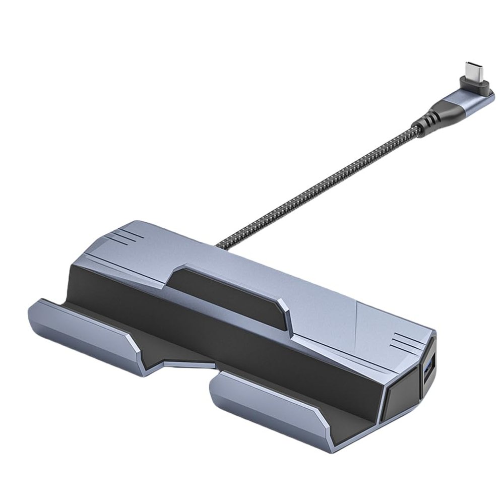 6 in 1 Dock Station with USB A USB C 4K HDMI2.0 Output and Gigabit Networking Port for SteamDeck ROG