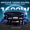 TZGBASS 1600W Slim Underseat Car Subwoofer and Amp Package with RGB Ambient Light Switch, Built-in Amplifier, Individual Low Pass, Gain and Bass Control, Subsonic Deep Bass for Cars and Trucks view 2