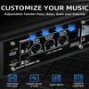 TZGBASS 1600W Slim Underseat Car Subwoofer and Amp Package with RGB Ambient Light Switch, Built-in Amplifier, Individual Low Pass, Gain and Bass Control, Subsonic Deep Bass for Cars and Trucks view 4