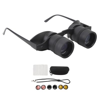 10X Opera Binocular Glasses, Hands-Free Binocular Glasses, 10X Zoom with Polarized Lens, Adjustable HD Optical Telescope, for Bird Watching, Sports, Opera, Sight Seeing