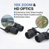 10X Opera Binocular Glasses, Hands-Free Binocular Glasses, 10X Zoom with Polarized Lens, Adjustable HD Optical Telescope, for Bird Watching, Sports, Opera, Sight Seeing view 4