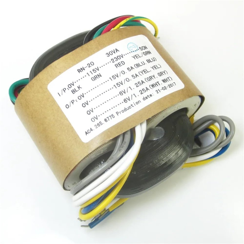 30VA 30W 15V *2 + 6V *2 R-Core Transformer for Preamp DAC Amp DIY 1Pcs