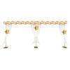 10ft x 20ft Backdrop Stand Pipe Kit, Adjustable 4.9-19.7FT Telescoping Photography Background Frame with Flat Base for Birthday Party Wedding Ceremony Bridal Baby Shower Event Decor (Gold) view 1