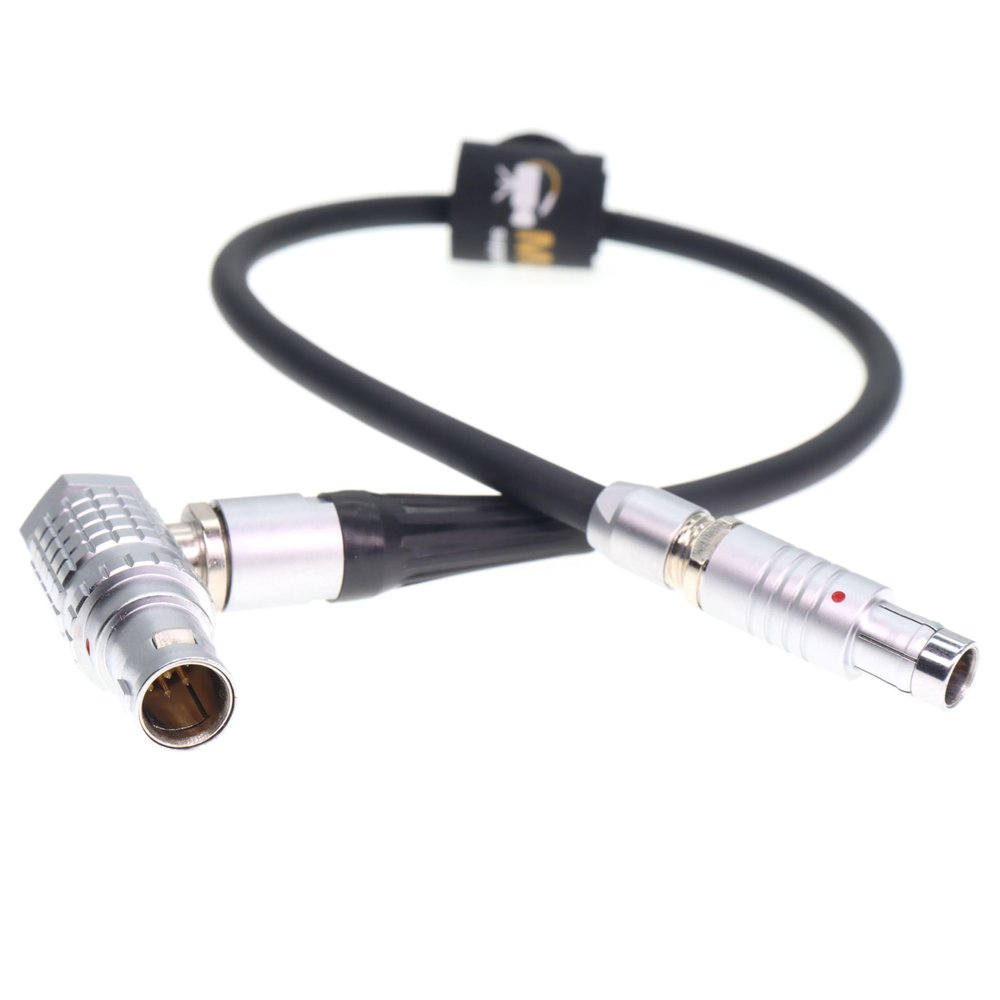 10 Pin to Fischer 3 Pin Run/Stop Power Cable for Preston MDR-3 MDR-4 RED ARRI Alexa Camera 1M