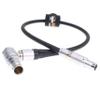 10 Pin to Fischer 3 Pin Run/Stop Power Cable for Preston MDR-3 MDR-4 RED ARRI Alexa Camera 1M view 1