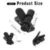 10PCS Headphone Clips Headset Cable Clips for Earphone Wire Clip Cable-Cord Earbud Cable-Clips Black Earphone Cable Cord Clamp Hooks Clothing Clip, Fixing 2-4mm Headphone Wire view 2