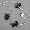 10PCS Headphone Clips Headset Cable Clips for Earphone Wire Clip Cable-Cord Earbud Cable-Clips Black Earphone Cable Cord Clamp Hooks Clothing Clip, Fixing 2-4mm Headphone Wire view 4