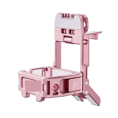 WZQBMSR Release Versatile Shooting Cold Shoe Mount Frame for DJI for OSMO Pocket 3 Sports Camera Accessories(Pink)