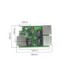 5V 12V Mini Fast 10/100Mbps Ethernet LAN Hub Switch Board Double Layer PCB 3 RJ45 Header Ports(Transfer Module) view 2