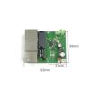 5V 12V Mini Fast 10/100Mbps Ethernet LAN Hub Switch Board Double Layer PCB 3 RJ45 Header Ports(Transfer Module) view 3