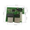 5V 12V Mini Fast 10/100Mbps Ethernet LAN Hub Switch Board Double Layer PCB 3 RJ45 Header Ports(Transfer Module) view 4