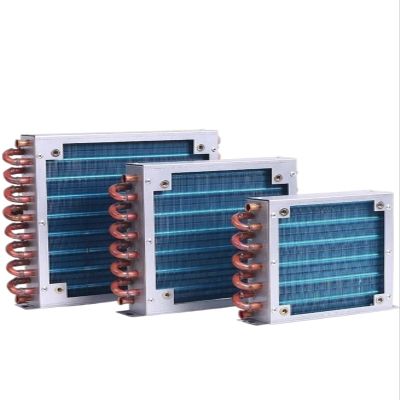 1pc shell-type condenser radiator refrigerator condenser water cooling aluminum fins and copper tubes cooling gadget(2X6X133)