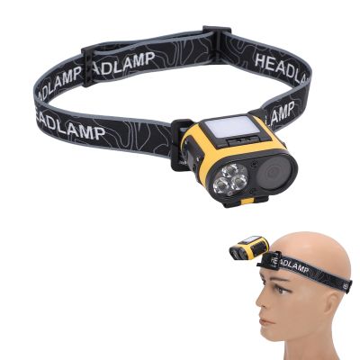 Gugxiom Head Mounted Camera with LED Headlamp, 2K HD WiFi Wearable Video Camcorder, 180 Lens Motion Detection Body Cam 1200mAh for Vlogging Hiking