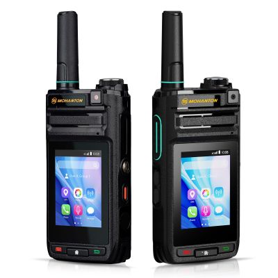 HP-87 PoC Android Rapid Walkie Talkies with Lifetime Free SIM, 4G LTE Global Unlimited Range Two-Way Radios, Fingerprint Unlock Radios Walkie Talkies with GPS, Voice Recorder, 2pcs