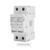 1P/2P DC Fuse Holder 10 * 38mm High Voltage Solar photovoltaic 1100V TOPV-30 Base photovoltaic System Protector gpV(2P Without LED) view 2