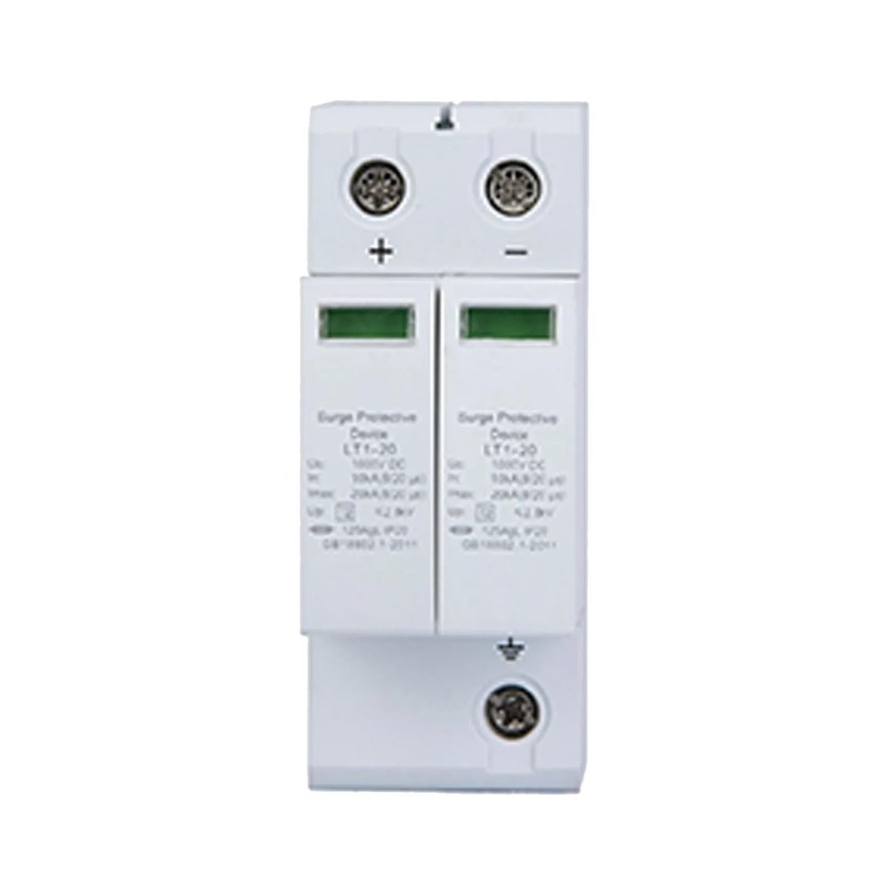 1000V 2P 20KA Surge Protector, DC Photovoltaic Surge Arrester, Low-Voltage Surge Arrester