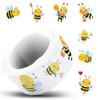 1000 PCS Cute Bee Stickers - Adhesive Cartoon Decals for Water Bottle, Laptop, Scrapbook, Journal, Card, Envelope - Bulk Office Supplies for Girls Teens Party Decorations view 3