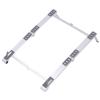 Qalvona Foldable Laptop Stand Multi Height Adjustment, Aluminum Alloy Ergonomic Laptop Tablet Phone Holder - Anti Slip Stable Design, Portable Travel Friendly for Office Use (Silver) view 2