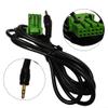 Car 3.5mm Male AUX-IN Audio Cable with 12Pin Connector for 2002-2006 Radio Adapter - 150cm Long, Black ABS Wiring Extension view 4