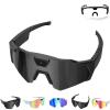 4K HD Sports Glasses with Camera, Smart Camera Glasses for Action Sports,Smart Baseball Recording Glassess (Black-A) view 1