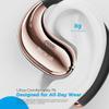 Micool Open Ear Headphones Bluetooth 6.0, Clip On Earbuds Wireless with 36H Playtime, Noise Cancelling Sports Headphones (Black with Rosegold Frame) view 3