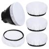 4 Pack Diffuser Lamp Sock Soft Cover, 7 "/18 cm Standard Cloth Diffuser Light Sock Lampshade Reflector Lamp White Lamps Shade Diffusers for Studio Strobe Reflector, Video Shooting (White) view 1