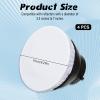 4 Pack Diffuser Lamp Sock Soft Cover, 7 "/18 cm Standard Cloth Diffuser Light Sock Lampshade Reflector Lamp White Lamps Shade Diffusers for Studio Strobe Reflector, Video Shooting (White) view 2