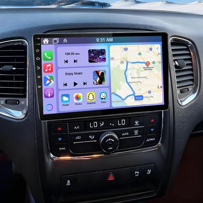 Android 14 Car Stereo Upgrade for Dodge Durango 2011-2013, 10 Inch HD Touch Screen Double Din Car Radio Head Unit w/Wireless CarPlay and Android Auto Bluetooth GPS WiFi FM BT SWC Backup Camera, 2+32G