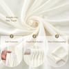 10x12 FT Ivory Backdrop Curtain for Parties Wrinkle Free Photo Backdrop Curtains Polyester Wedding Back Drop Cloth Background for Birthday Photography Portraits Pet Photoshoot Prom Decoration view 2