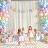 10x12 FT Ivory Backdrop Curtain for Parties Wrinkle Free Photo Backdrop Curtains Polyester Wedding Back Drop Cloth Background for Birthday Photography Portraits Pet Photoshoot Prom Decoration view 3