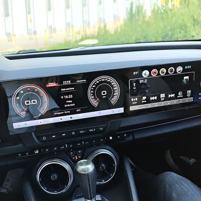 12.3inch Dual Screen Android Car Radio Upgrade for Chevrolet Chevy Camaro 2020-2025 Touch Screen Head Unit Replacement with Carplay Android Auto (for 2020-2025 Year)