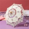 UXALoH6 Wedding Lace Parasol Lace Cotton Umbrella White Embroidery Parasol Wedding Photography Prop Bridal Veil Decorative Costume Accessory For Tea view 4