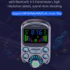 Jectse FM Transmitter, Wireless Radio Adapter Car Charger MP3 Player Support PD30W QC18W Fast Charging QC3.0 PD, with BASS Treble Sound Effects, for Most Smartphones Devices view 2