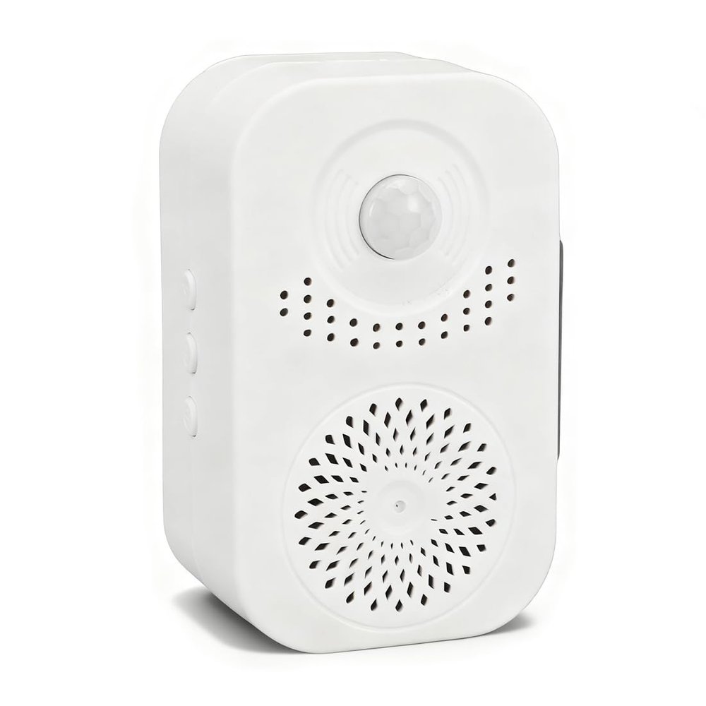 YUEHISY Motion Sensor Doorbell for Business, Wireless Voice Prompter with Custom Recording, PIR Welcome Alarm for Stores Home Convenience