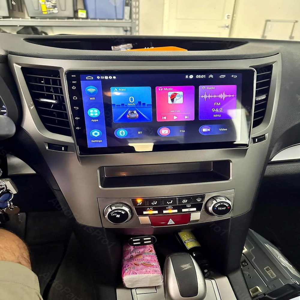 2G+64G Car Stereo for Subaru Legacy/Outback 2009-2014 with Radio CarPlay Android Auto, 9In IPS Touch Screen for Car Play Player BT 5.1 WiFi, GPS Navi, FM RDS, AHD Backup Camera